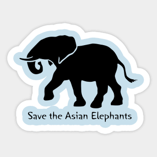 Save the Asian Elephants Sticker